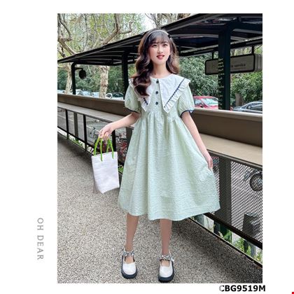Váy Ren Nơ Ngắn Tay Phiên Bản Hàn Quốc Cho Bé Gái Váy Nối Dây Đầm Tết Trẻ  Em  Sỉ Quần Áo Trẻ Em Bán Online