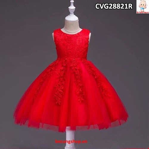 DV514 - Đầm Công Chúa Cho Bé Tay Phồng - Màu Hồng | Đầm Công Chúa |  moby.com.vn
